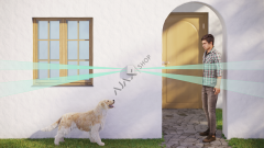 AJAX DualCurtain Outdoor Kablosuz Çift Taraflı Perde Tipi Hareket Dedektörü Dış Ortam