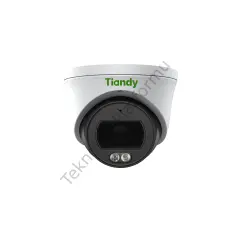 TC-C32XP I3W/E/Y/2.8mm/V4.0 2MP 2.8mm Sabit Lensli 20m 2 Sarı Işık Aydınlatma Dahili Mikrofonlu PoE IP67-IK10 IP Dome Kamera (Color Maker - Starlight)