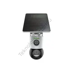 TC-H363U W/4G/U/SE/4mm/V4.0 3MP 4mm Sabit Lensli 30m IR Aydınlatma Çift Yönlü Ses IP67 IP Pan Tilt Solar Kamera (Çift Kameralı -4G)